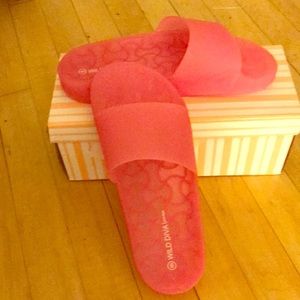 Pink Jelly Slides Flip Flops